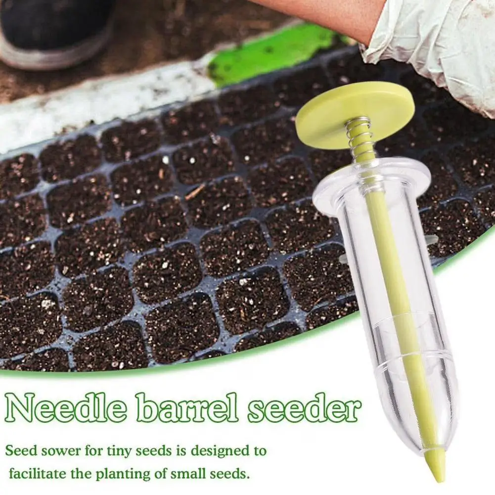 Mini Sowing Seed Dispenser Manual Sower Adjustable Depth Hand Planter For Vegetables/Flowers Transparent Scale Display 2026 New