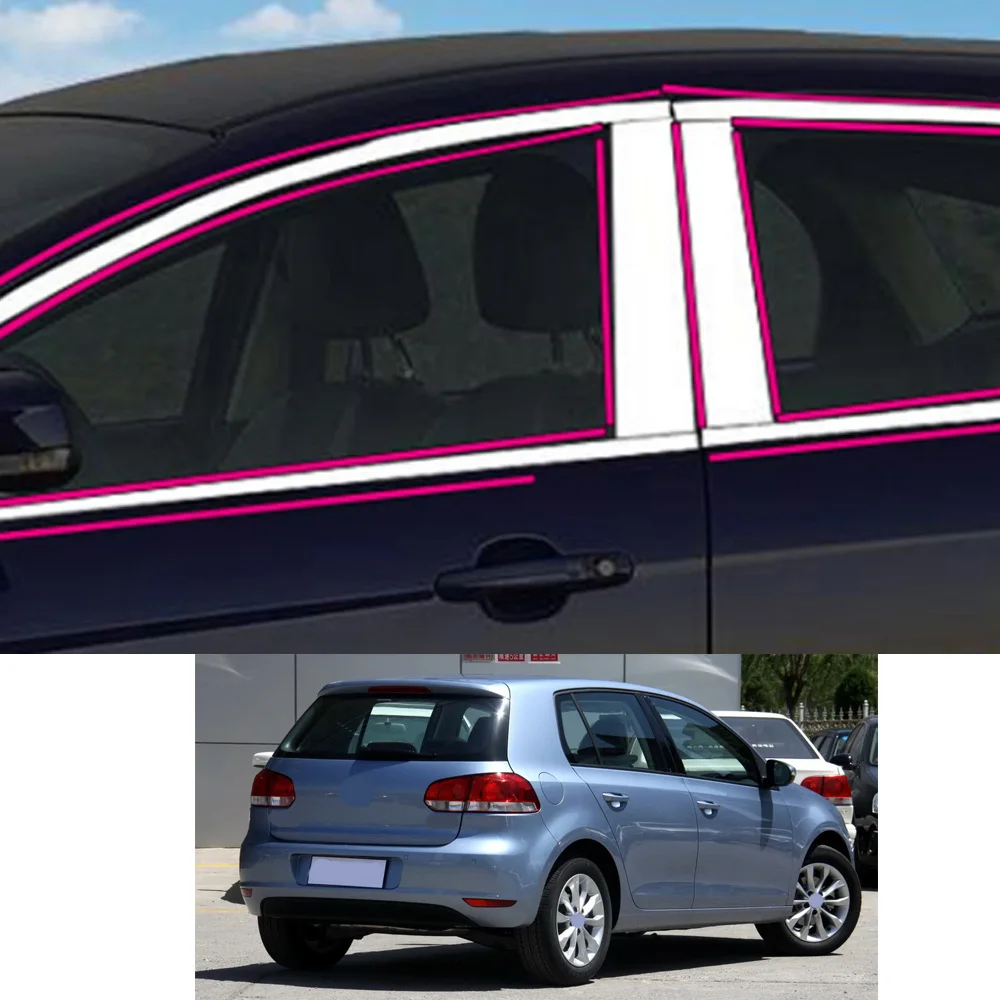 

Для VW Volkswagen Golf 6 Golf 6 2008 2009 2010 2011 2012 2013, наклейка, декоративная стойка, окно, средняя полоса, отделка рамы, капоты, детали
