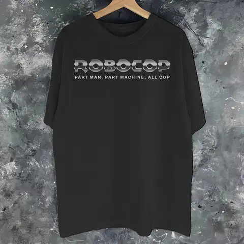 Mens Womens Robocops Sci Fi Parody  Shirt 100% Cotton Print T-Shirt  Top Clothing