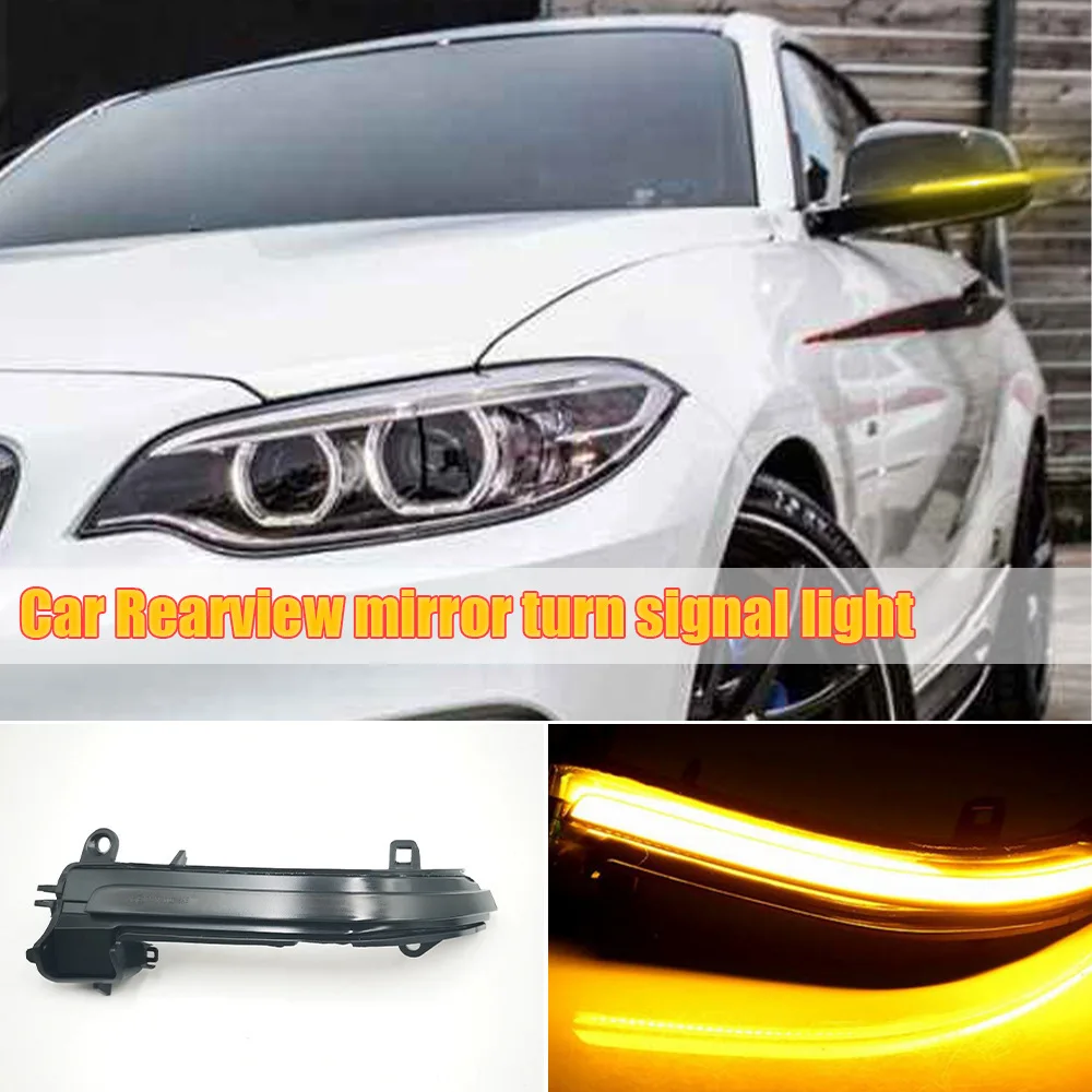 

For BMW 1 Series 2 Series 3 Series 4 Series F20 F22 F30 X1 rearview mirror flow turn signal light