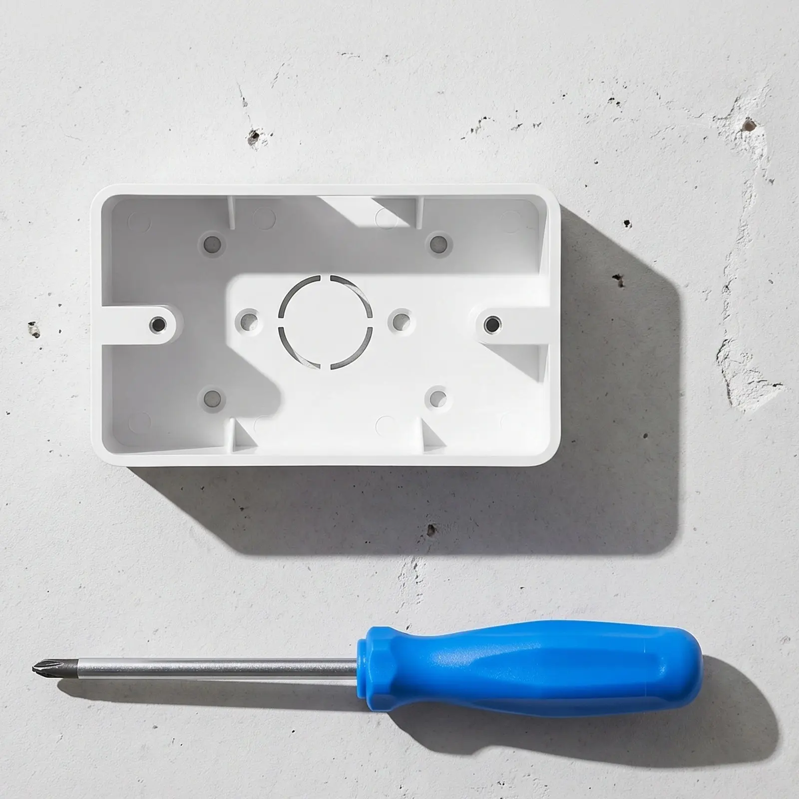 10 Pcs Electrical Outlet Boxes Plastic Socket for Loose Sockets Wall Mounted Industrial ABS