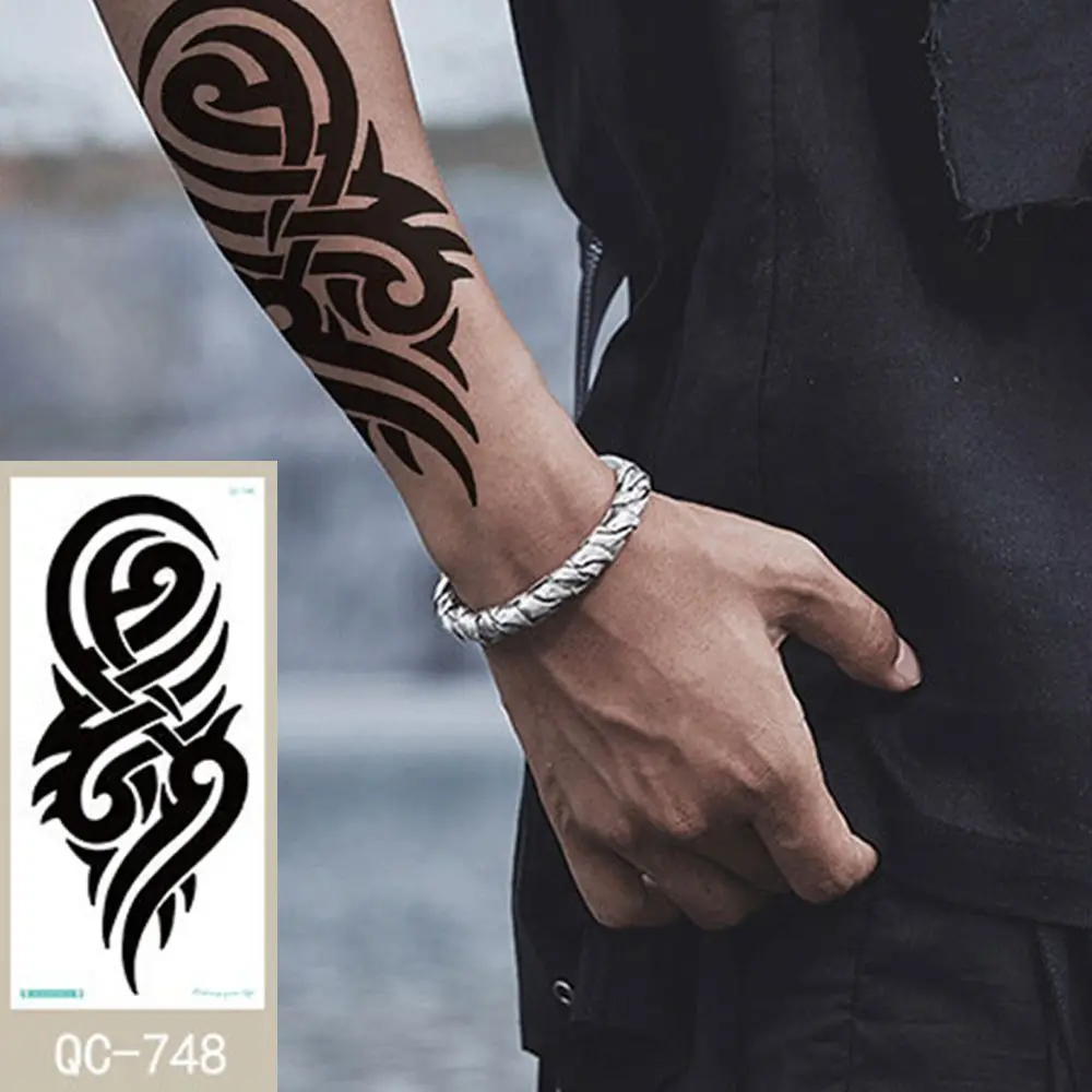 Fashion Waterproof Unisex Sexy Girls Leg Sketches Arm Rose Temporary Tattoo Flower Body Art Tattoo Sticker