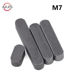 M7 Carbon Steel A Type Flat Key Dowel Drive Shaft Parallel Round End Head Key