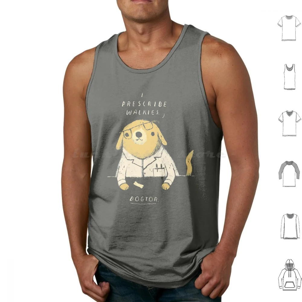 Dogtor Tank Tops Vest Sleeveless Dogtor Dogtor Dogtor Funny Dog Puns Dog Walkies Dogs Dog Lover Dog Owner Pet Owner Cute Dog