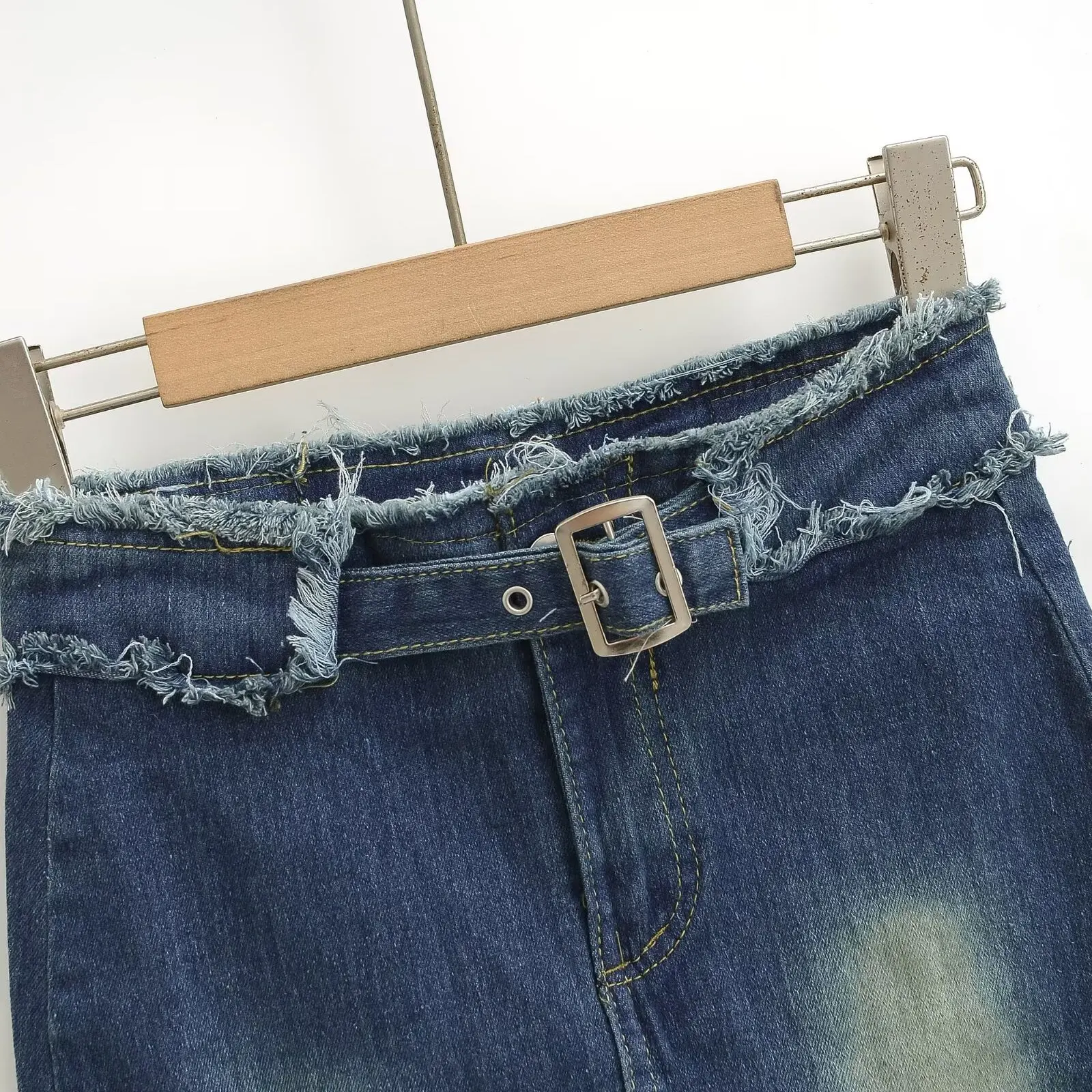 

High Waist A-Line Skirt Women's Slimming Denim Skirts ort Design Sensual Street Sle Cotton Blend Bodycon Skirts