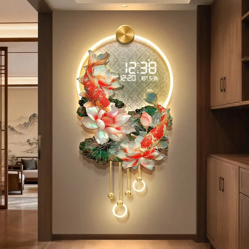 

Large Size Luxury Wall Clocks Lounge Modern Aesthetic Design Restaurant Wall Clocks Chinese Style Horloge Murale Home Furniture
