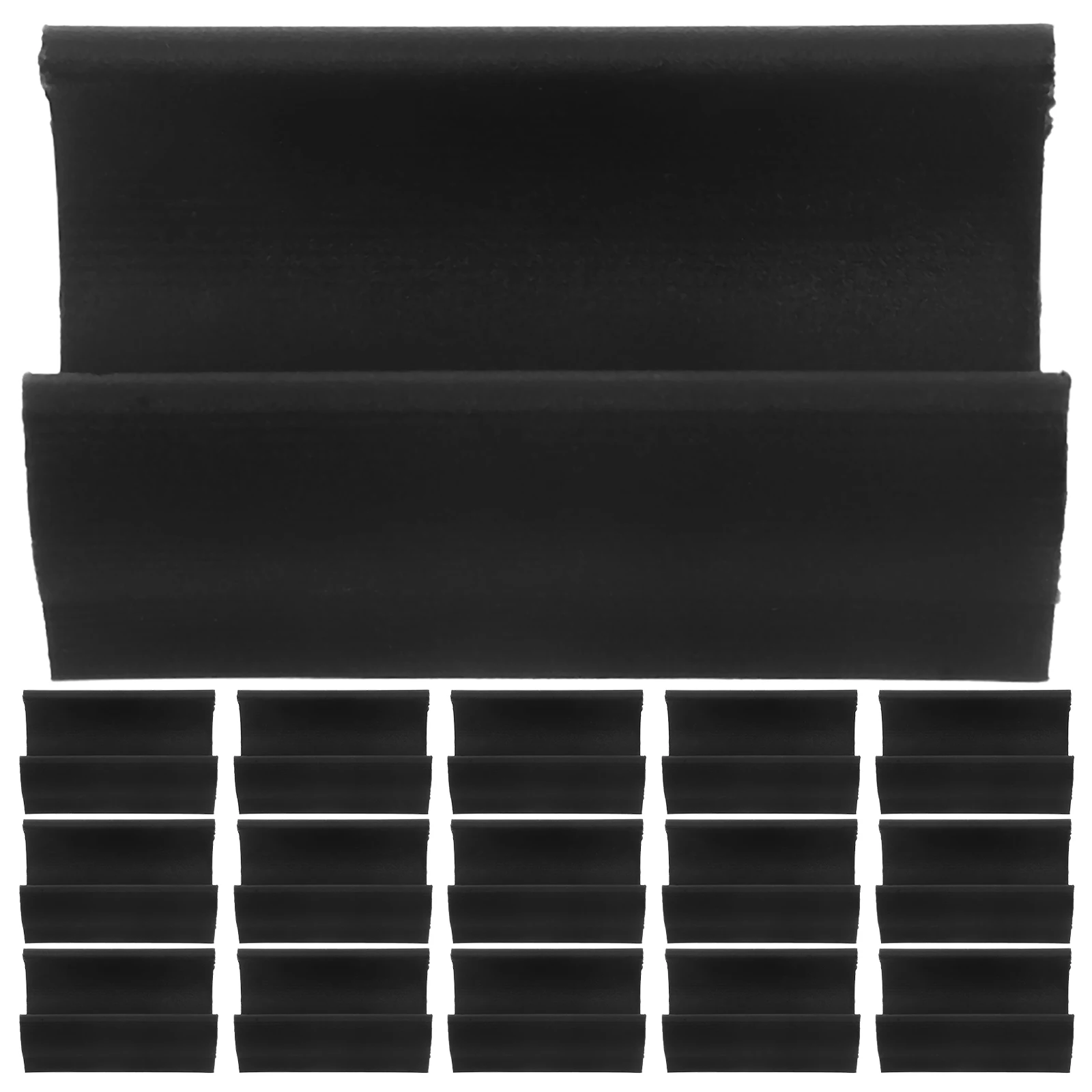 

20Pcs U Shaped Chair Leg Caps U-shaped Opening Pipe Clamp Chair Foot Floor Glides Tubing Cap Cover Anti-Slip Feet Tip Protectors