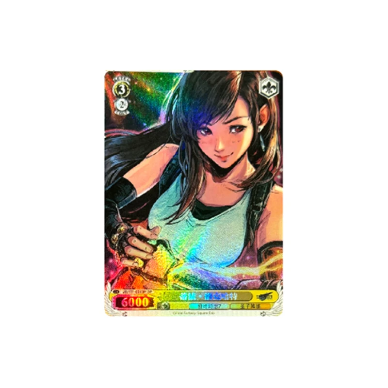 Final Fantasy VII Tifa Lockhart Cloud Strife DIY Homemade Bronzing Game Toys Collection Card Christmas Birthday Gift