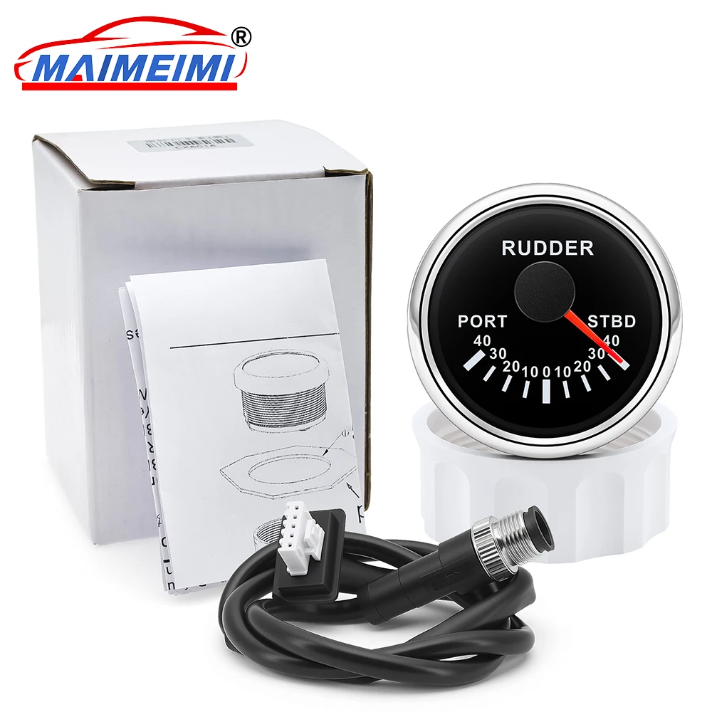 

Индикатор угла поворота руля для судов, яхт и рыболовных судов 12В/24В с портом сигнала NM 2000 и красной подсветкой STBD