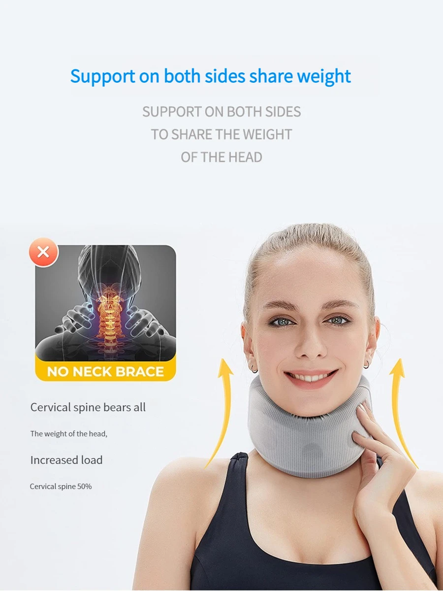 Sponge cervical support soft collar neck brace cervical breathable and comfortable spine support  for neck pain and support