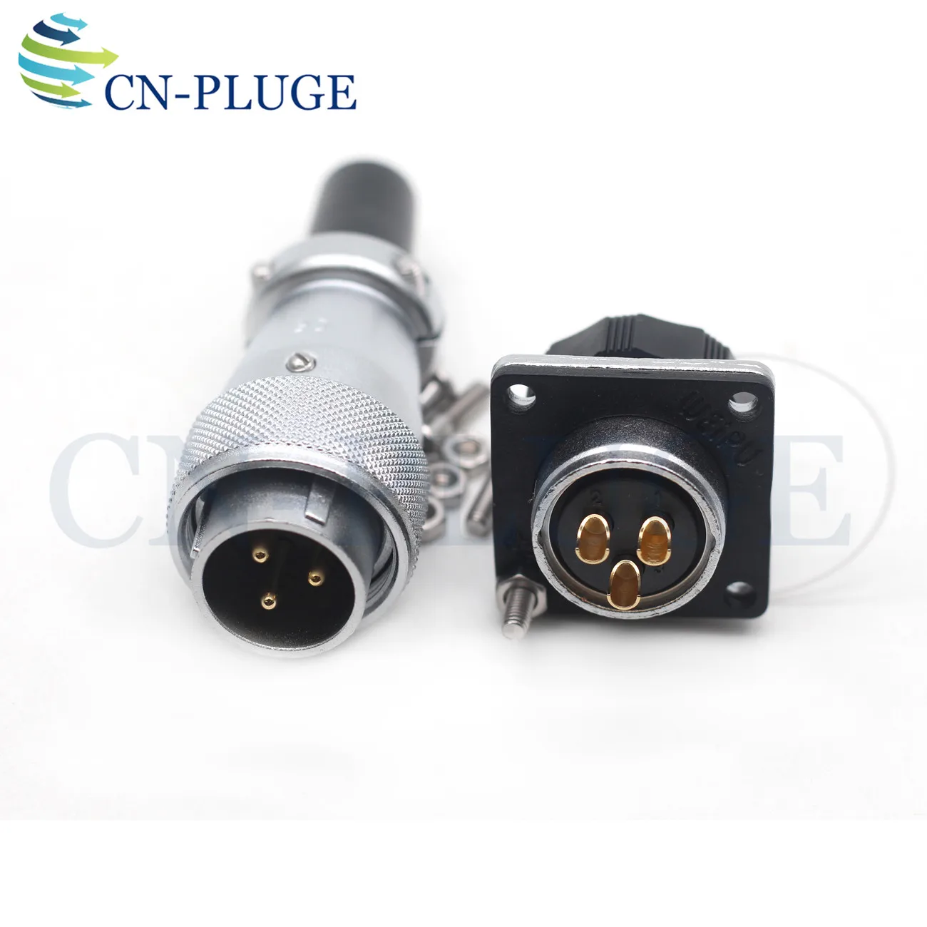 WEIPU WS20 Waterproof Male Plug 20mm Square Panel Mount Connector 2 3 4 5 7 9 12 Pin Aviation Outdoor Industrial Female Socket