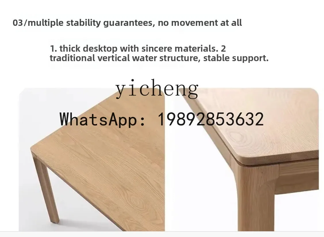 x1 Solid Wood Dining Table Oak Home Simple Living Room Desk Workbench Modern Office Desk living room decoration home decor