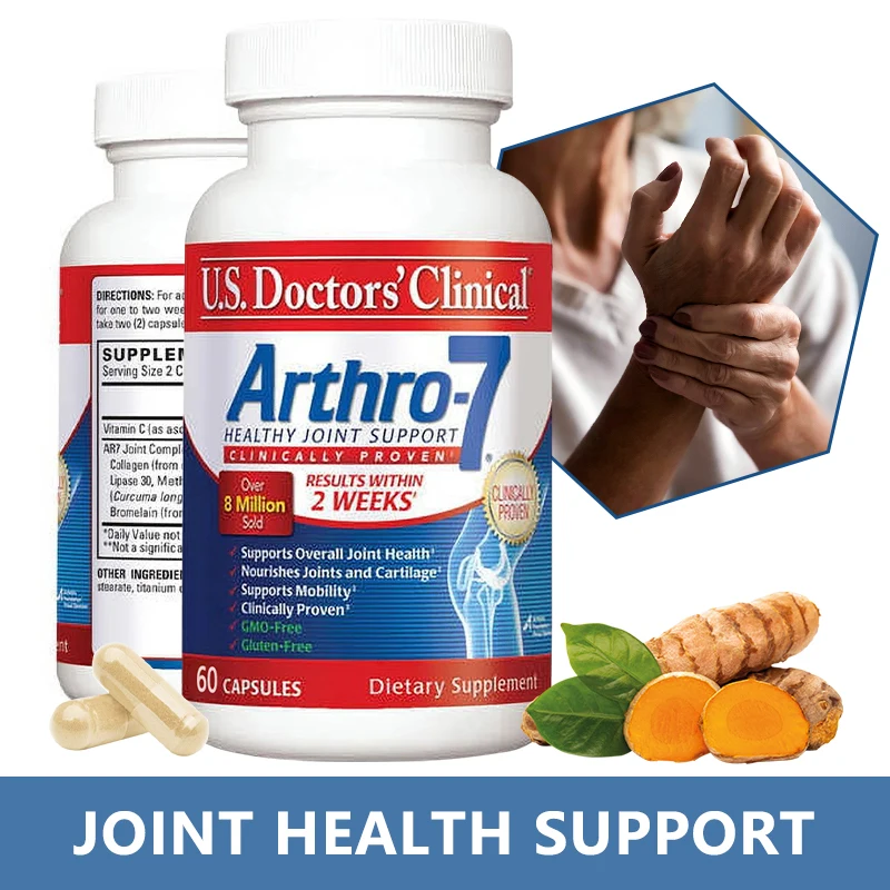 Arthro-7-Gelenk-Stütz komplex mit Kurkuma und Kollagen für erhöhte Gelenk flexibilität, Beweglichkeit und starken Knorpel