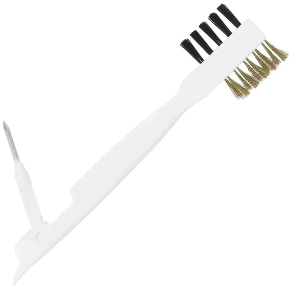 

Cleaning Brush for Kitchen Gas Stove Cooktop Scrubber Hard Bristle Bathroom Tool Steel Nail Crevice Cleaner Unclog Holes Tile