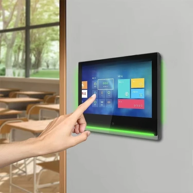 10-Inch capacitive multi-touch screen display Android LCD meeting room Schome automation smart home wall touch panel