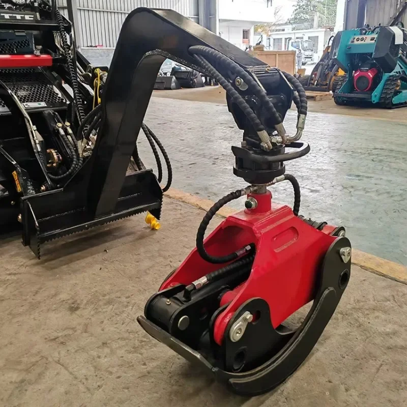 Factory New Rotary Grapple Attachments For Multi-function Mini Skid Steer Track Loader Derette 450/V1000