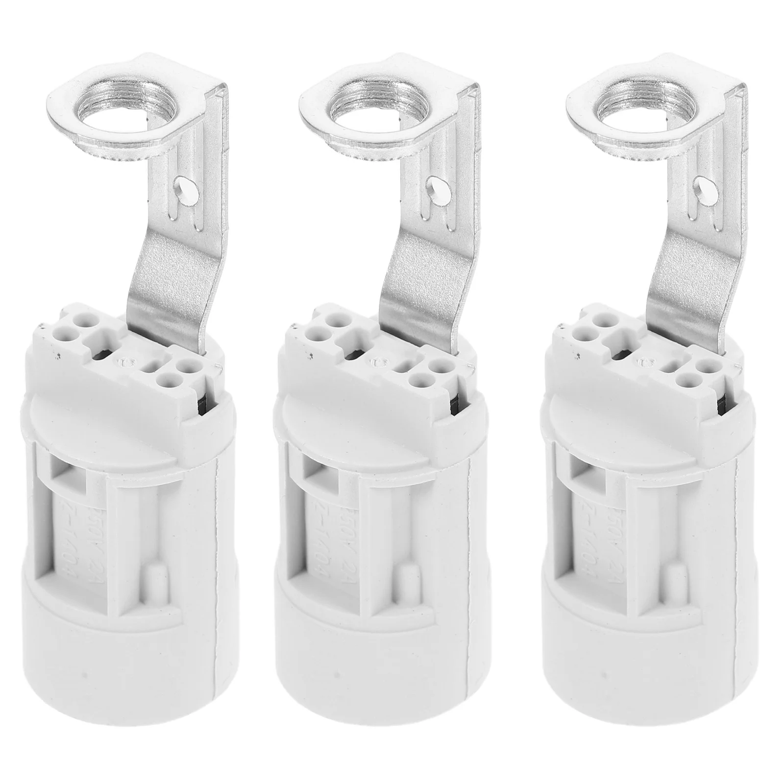 

3pcs E14 Lamp Holder European Style Pipe Light Socket Unique Pendant Fixture Parts Led Bulb Base Replacement Lamp Parts