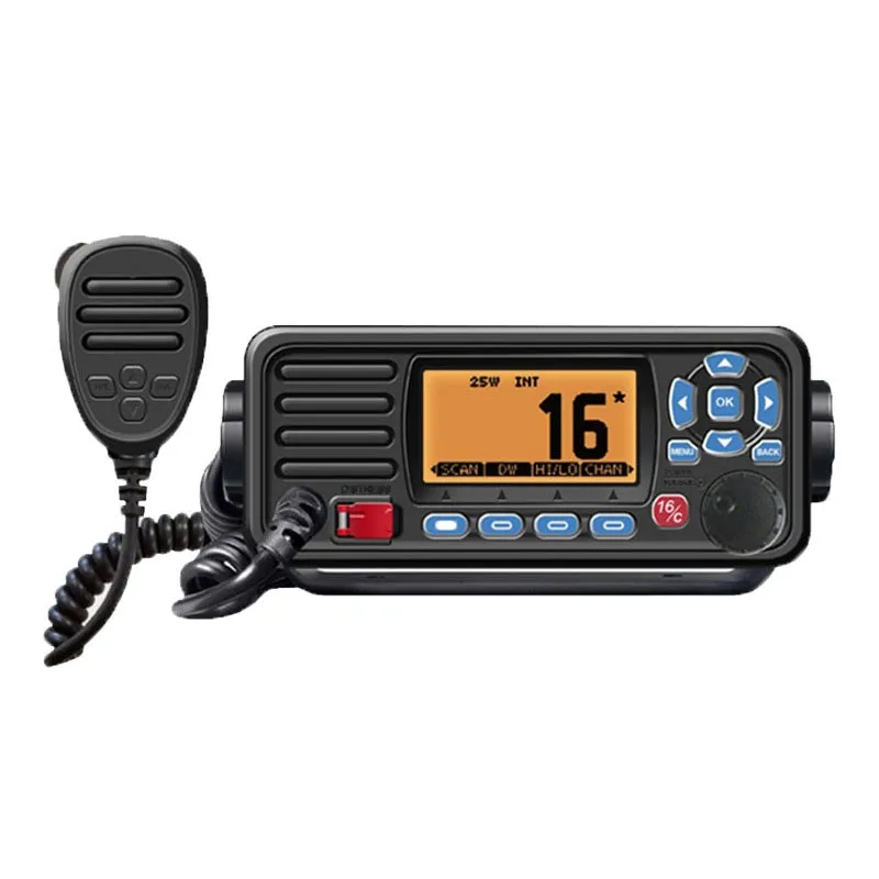 

RS-509MG 25W 50KM VHF Mobile Transceiver Marine Transceiver IPX7 with Built-in GPS for Positioning