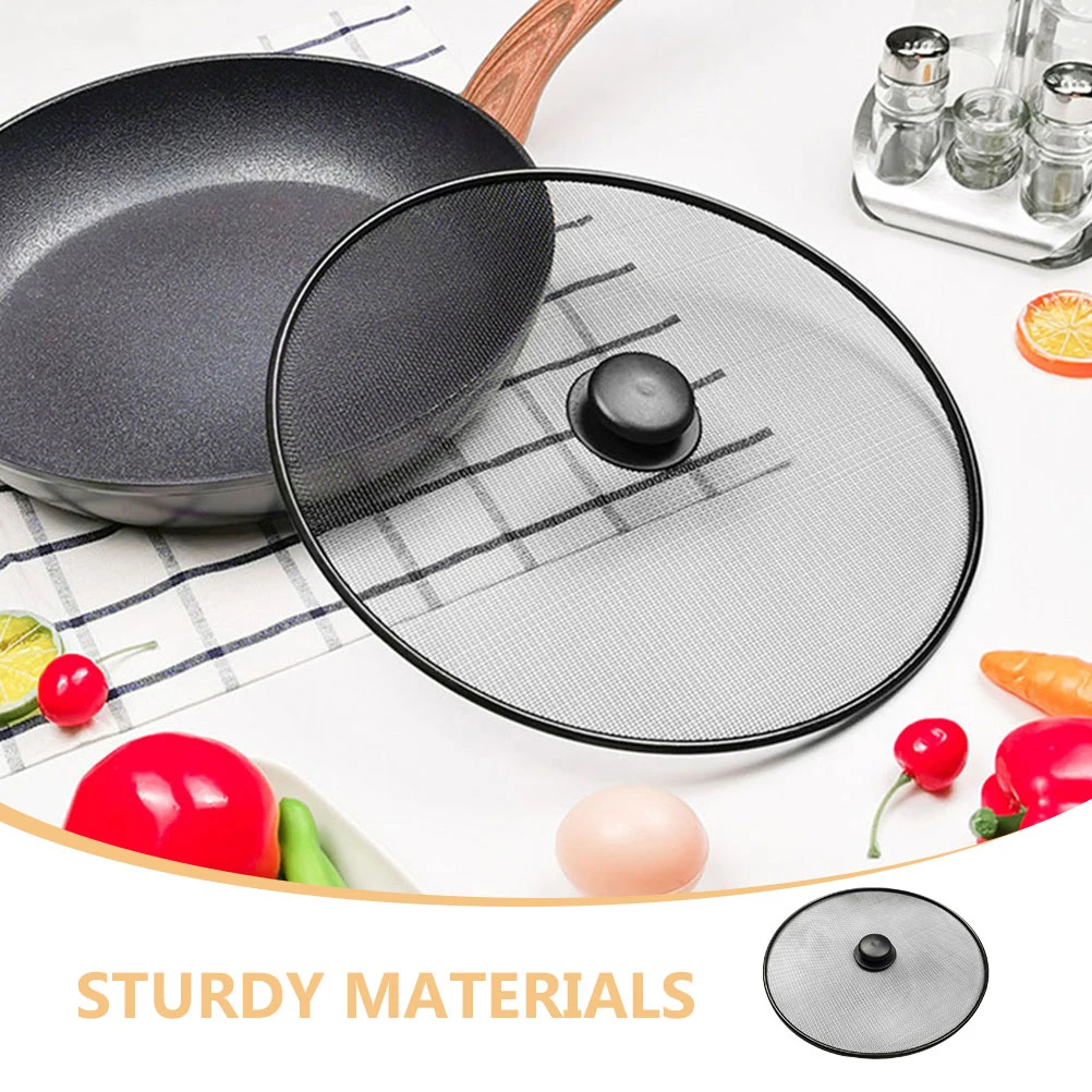 

4pcs Splatter Mesh Cover Grease Screen Splash Guard for Frying Pan Stainless Splatter Guard Steel Kitchen Lid