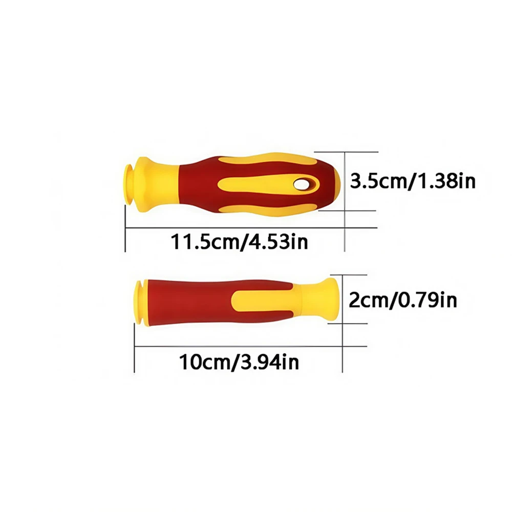 Isolierter Elektroschraubendreher-Satz Phillips Schlitzschraubendreher CR-V Magnetische Spitzen Elektriker-Schraubendreher-Werkzeugset – Detail 6