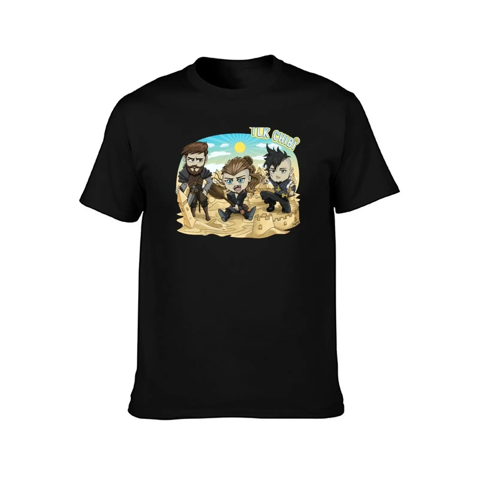 The Last Kingdom Chibi Finan - Uhtred - Sihtric T-Shirt, Summer Casual Cotton Tee, Oversized Streetwear Tops, Unisex Men Women