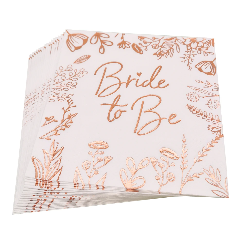 Servilleta de papel para novia, 1 bolsa de 13x13 pulgadas, tejido para despedida de soltera, despedida de soltera, fiesta en casa, dama de honor, decoración de boda