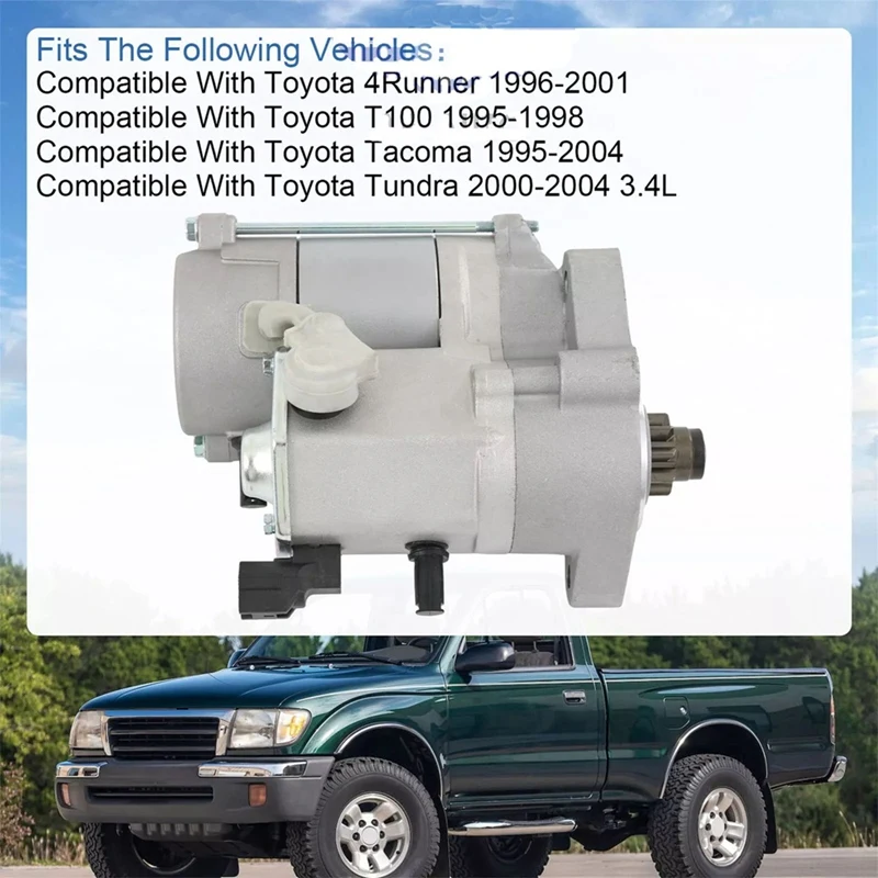 

Starter 8100-07010 Starter Motor 228000-3750 Starter For Toyota Tacoma 28100-62050