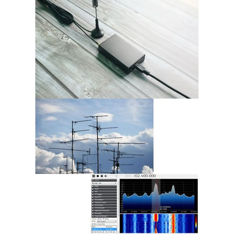 Радиоприемник 100 кГц-1,7 ГГц полнодиапазонный УФ-ВЧ RTL-SDR USB-тюнер RTLSDR USB-ключ с приемником R820T2 RTL2832U SDR