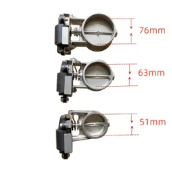Automobile Exhaust Cut-off Electronic Valve Remote Control Multi-angle Switch