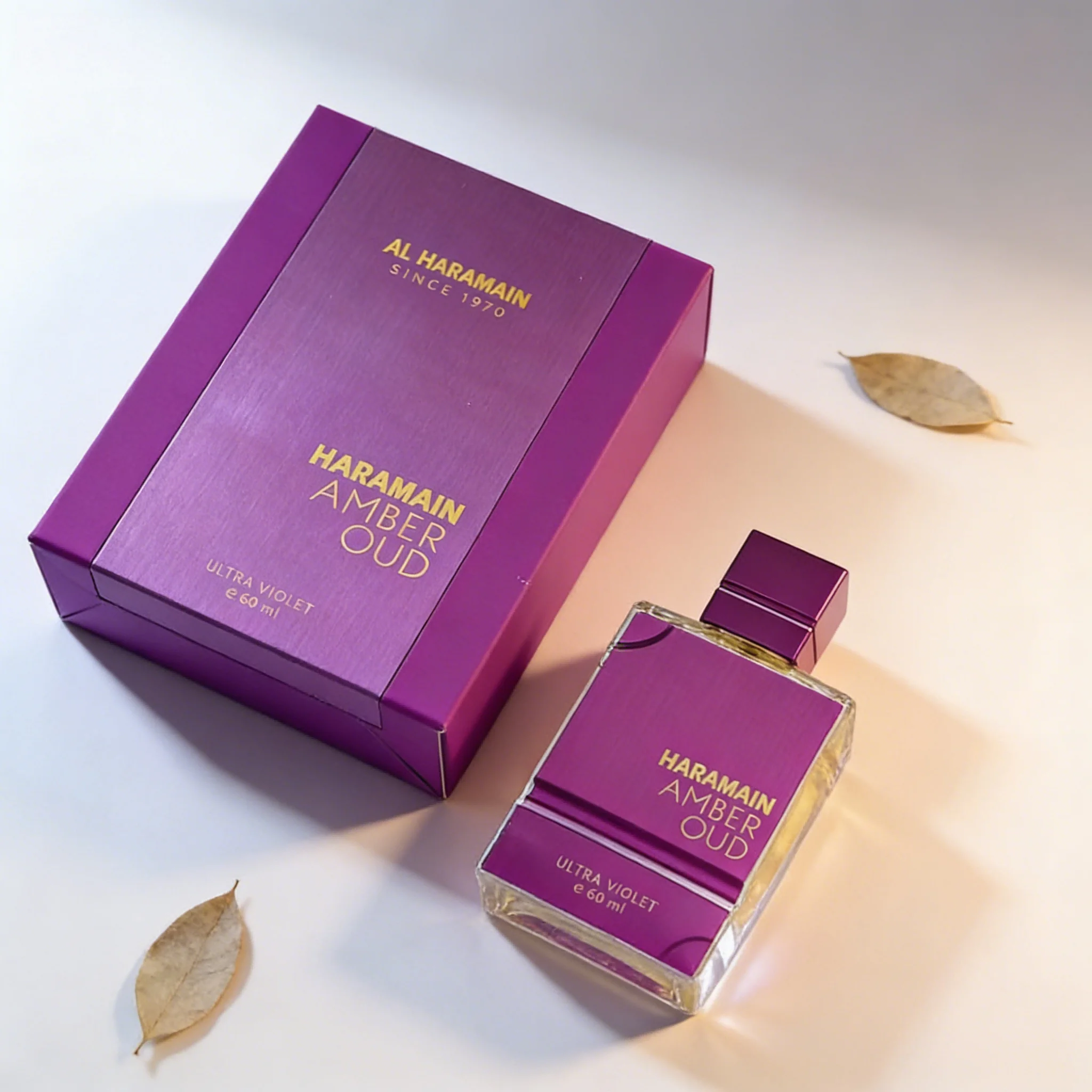 Al Haramain Amber Oud Ultra Violet Perfume 2.03oz, Unisex Fragrance for Men & Women, Amber, Oud & Oriental Notes