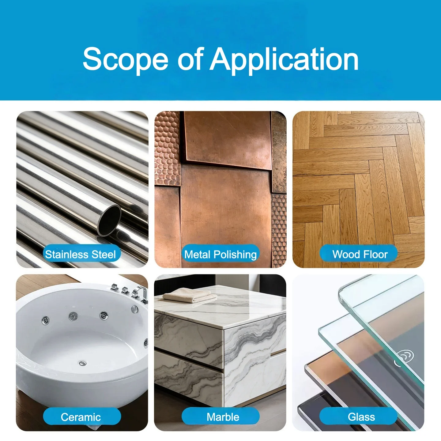 1 Stück 250mm Durchmesser * 40mm Dicke Wollfilz-Polierpad Winkelschleifer-Scheibe Polierpads für Metall, Glas, Marmor, Keramik – Detail 5