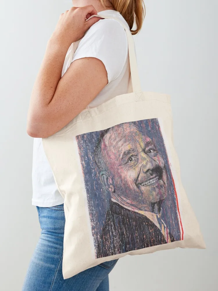 

Bob Mortimer - Hand Drawn Oil and Ink Portrait Tote Bag tote bag custom canvas shopping bag female canvas bags