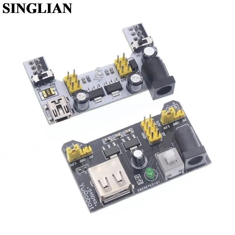 Breadboard Parts MB102 830 Point 400 Holes Bread board Kit Special Power Module Compatible With 5V 3.3V 65PCS Jumper Wire Cable 