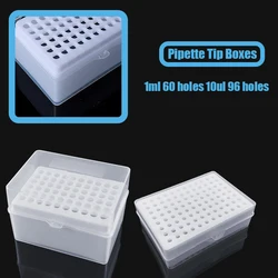 10ul 96holes 1ml 60holes Tip Box Lab Pipette Tip Box Autoclave Reusable Storage Box Laboratory Supplies