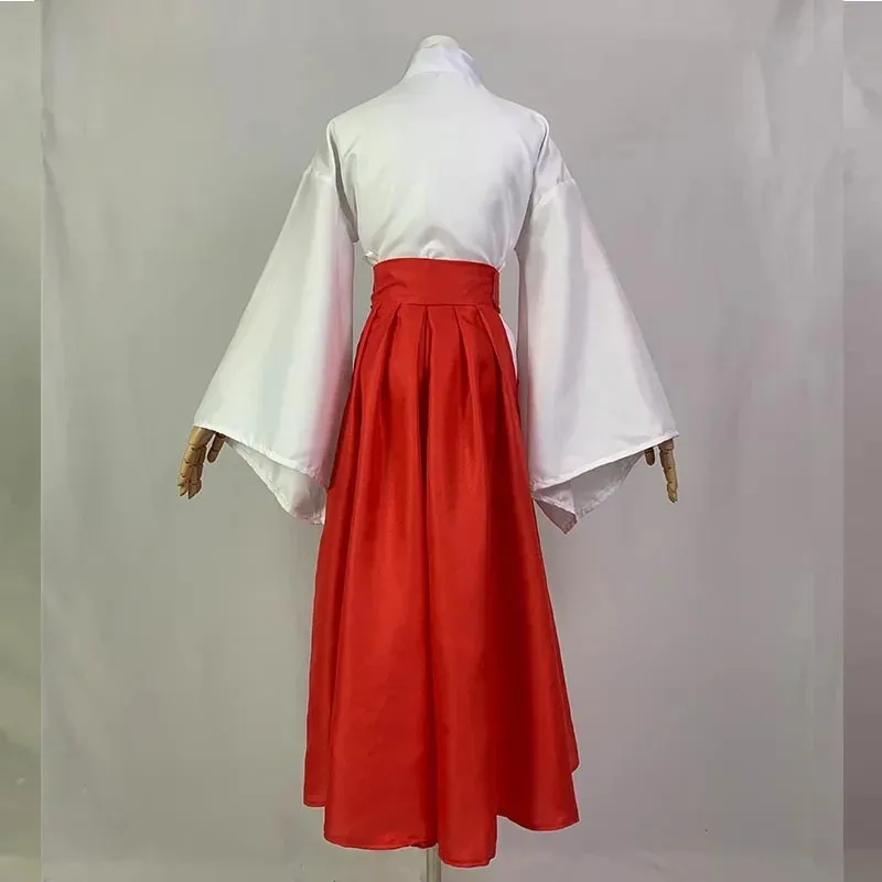 Costume cosplay anime per donna Jujutsu Kaisen Kimono Miko giapponese Hakama Abiti per Halloween Iori Utahime Rosso