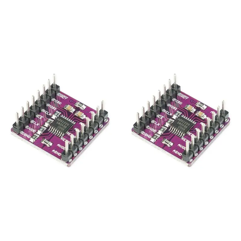Daily Sale 2X CJMCU-1220 ADS1220 ADC 24 Bit A/D Converter Module I2C Low Power 24 Bit Analog-To-Digital Converter Sensor Module