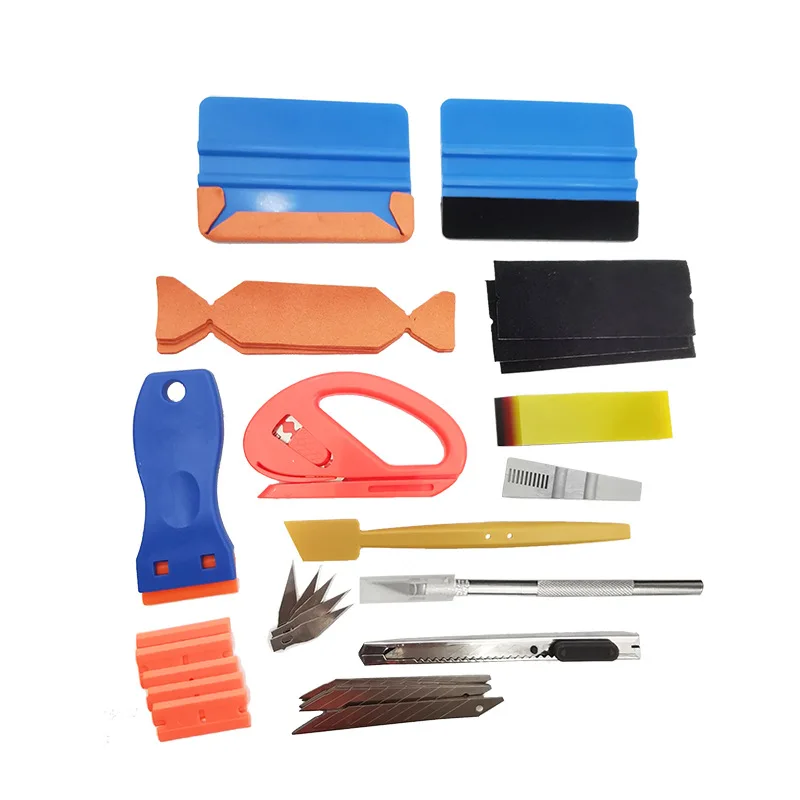 

13Pcs Window Tint Tools Kit Vinyl Wrap Tool Car Glass Protective Film Wrapping Installation Set for Auto Wrapping 13SC4