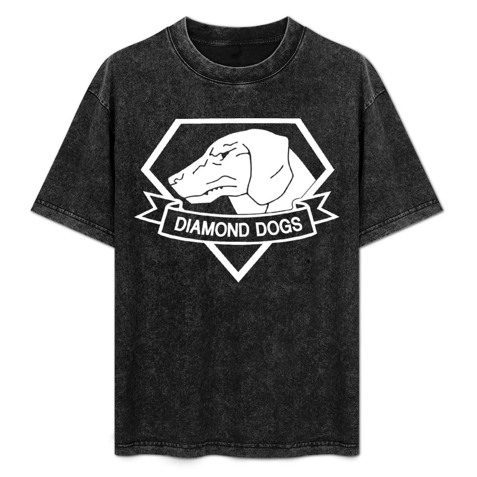 MGSV - Diamond Dogs (white) T-Shirt Daily Work Short Sleeve Top