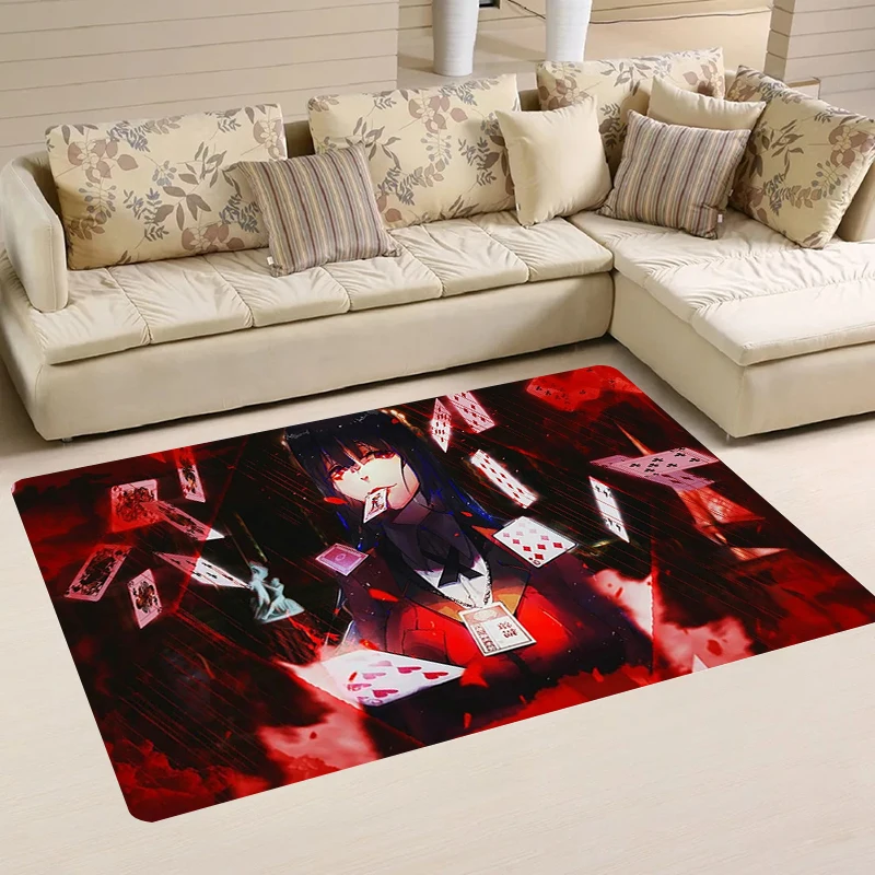 

Rugs Kakegurui Doormat Entrance Door Balcony Foot Mat Home Kitchen Rug Living Room Carpets Carpet Mats Bathroom Bath House Floor