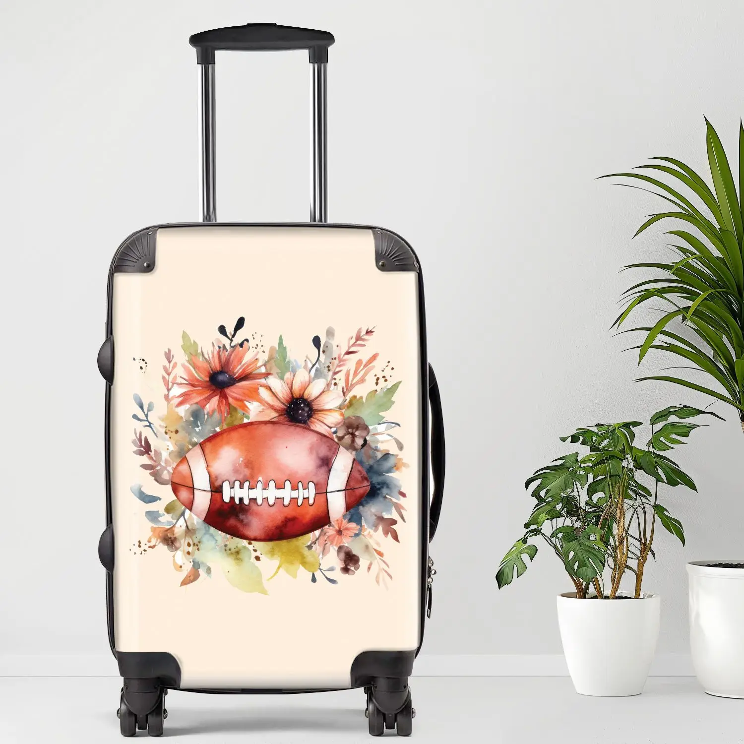 

Football3 Luggage, 20/24/28 Inch Luggage, Carry-On, Custom Luggage, Luggage Set, Suitcase, Travel, Vacation, Cabin Suitcase, Cus