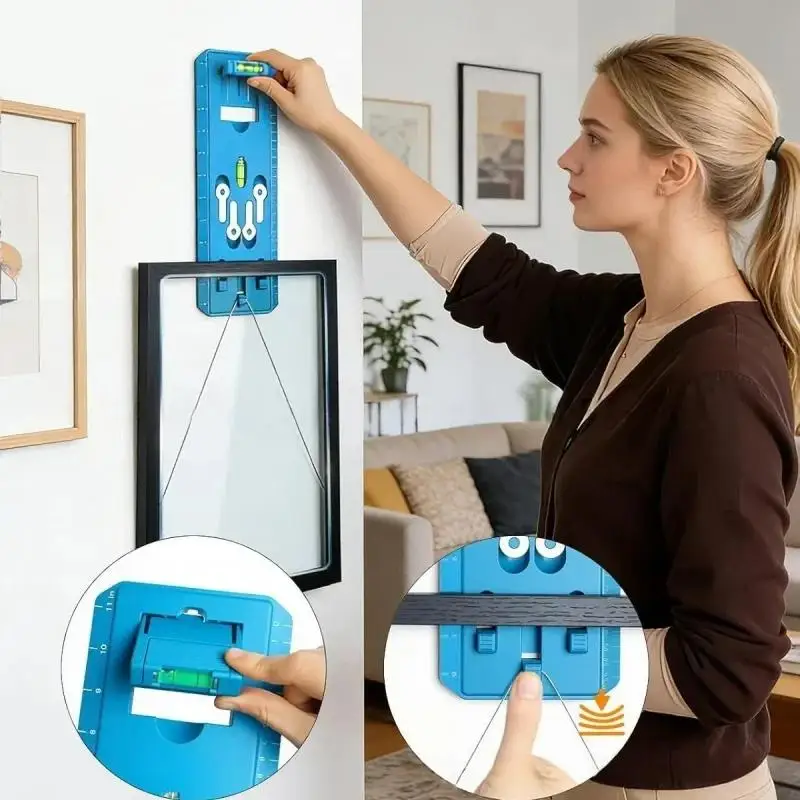 with-level-gauge-picture-hanging-kit-multi-functional-easy-to-use-picture-hanging-tool-heavy-duty-wall-hookphoto-hanger