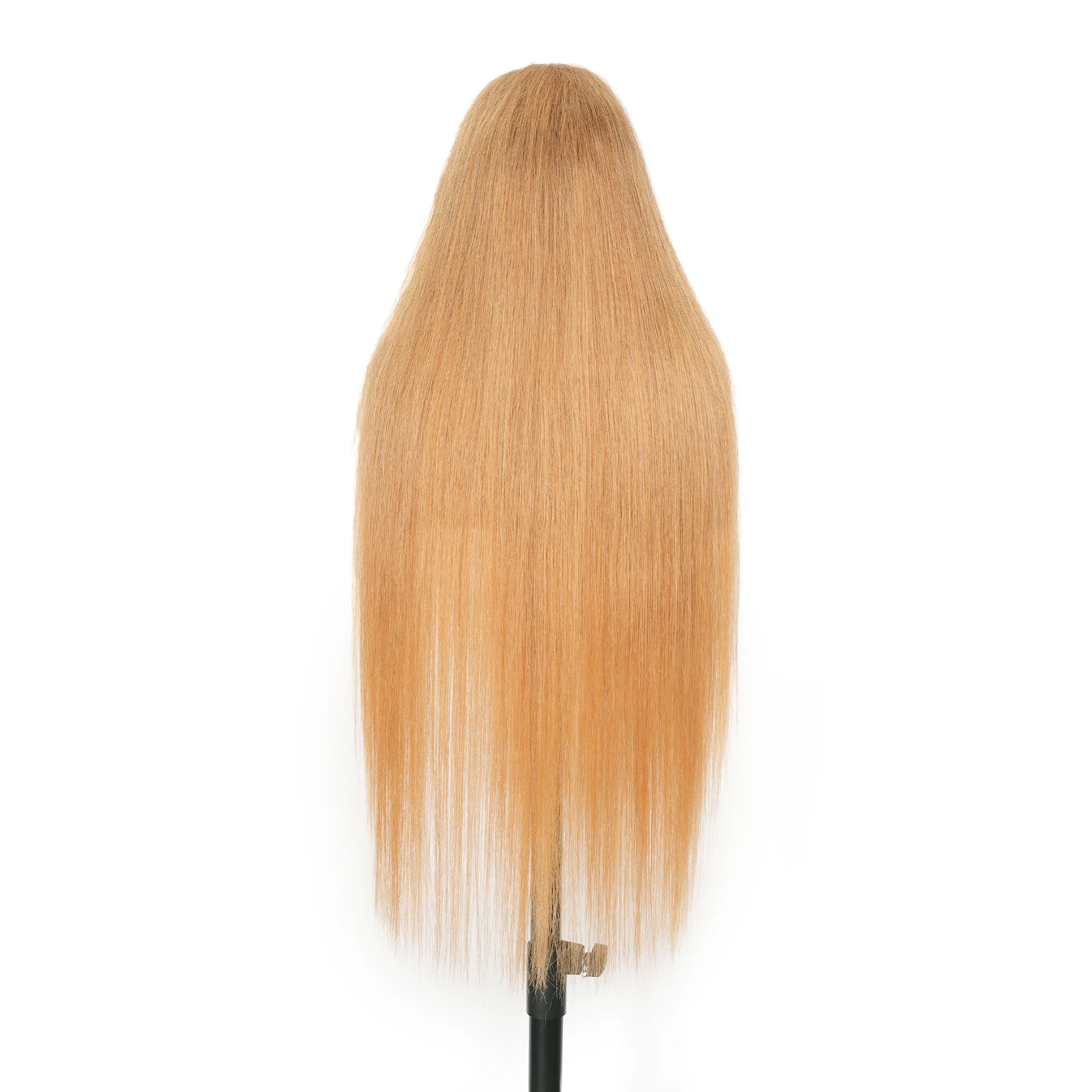 13x4 Honey Blonde Straight Wig Human Hair 180% Density #27 Colored Brazilian Transparent Lace Frontal  Straight Wigs Human Hair