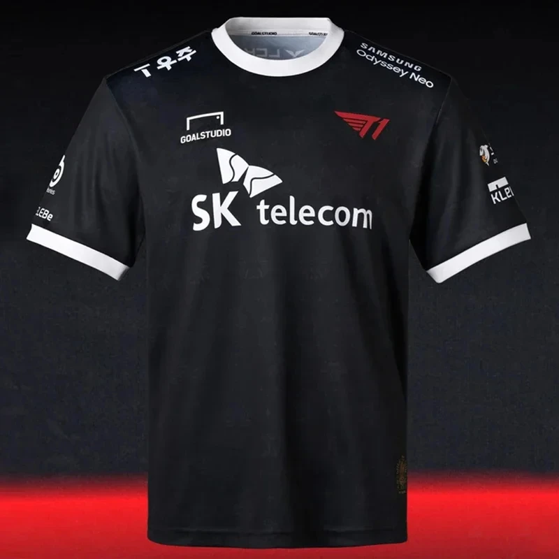 2024 Summer Men BLG SKT T1 T-shirt Kids Short Sleeve Csgo League of Legends Faker Tops Tees Male Fitness Team Clothing