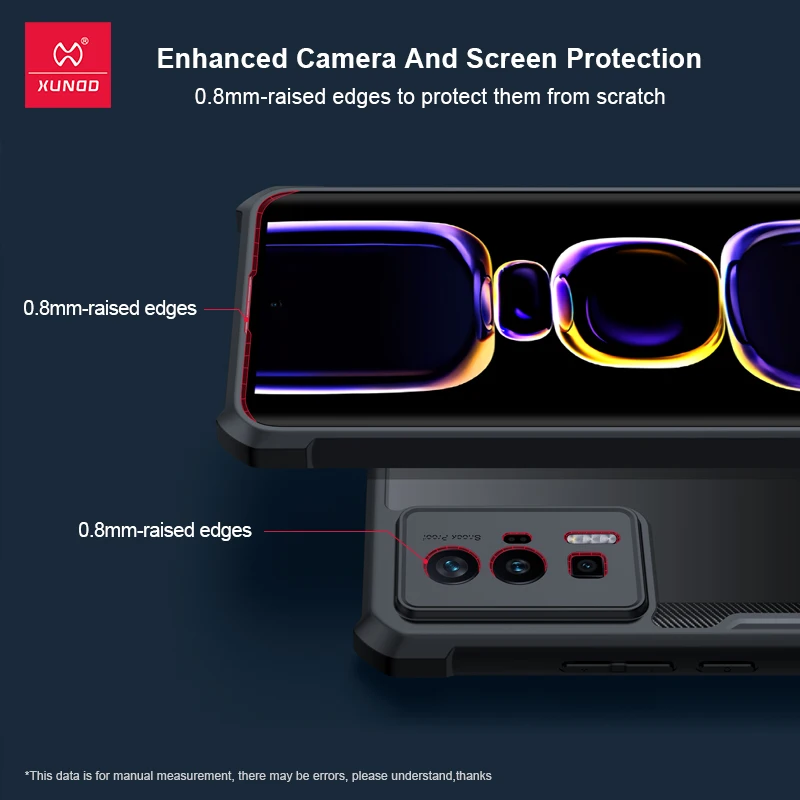 غطاء خلفي مقاوم للصدمات لـ Redmi K60 Pro ، مضاد لبصمات الأصابع ، وسائد هوائية ، غلاف ، حماية شاشة معززة