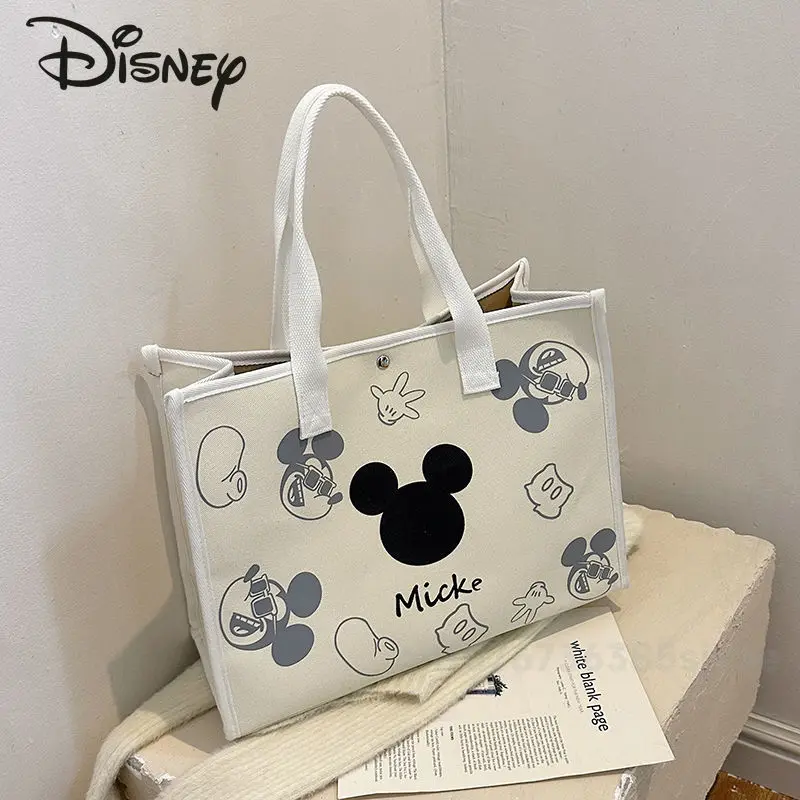 Disney Mickey 2024 New Women\'s Handbag Fashionable High Quality Women\'s Shoulder Bag Cartoon Large Capacity Women\'s Shopping Bag