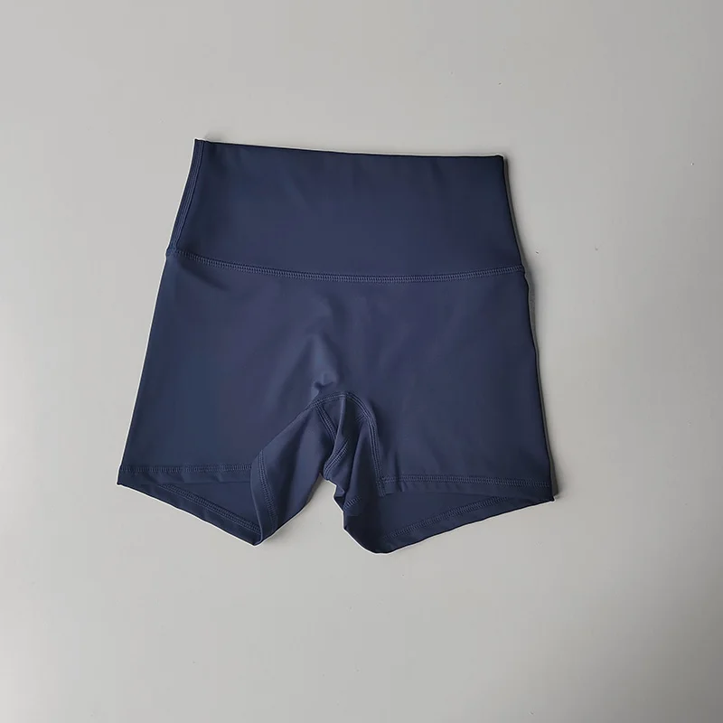Hautfreundliche Yoga-Shorts in Nude-Optik, hohe Taille, hüftformend, enge Sportshorts, schnelltrocknend, für Training, Laufen, Fitness, Hot Pants für den Sommer. – Detail 11
