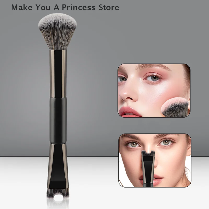 

Nose Contour U-Shaped Makeup Brush For Sculpting And Defining Double Head Foundation Highlighter Brush Nose Shadow Brush