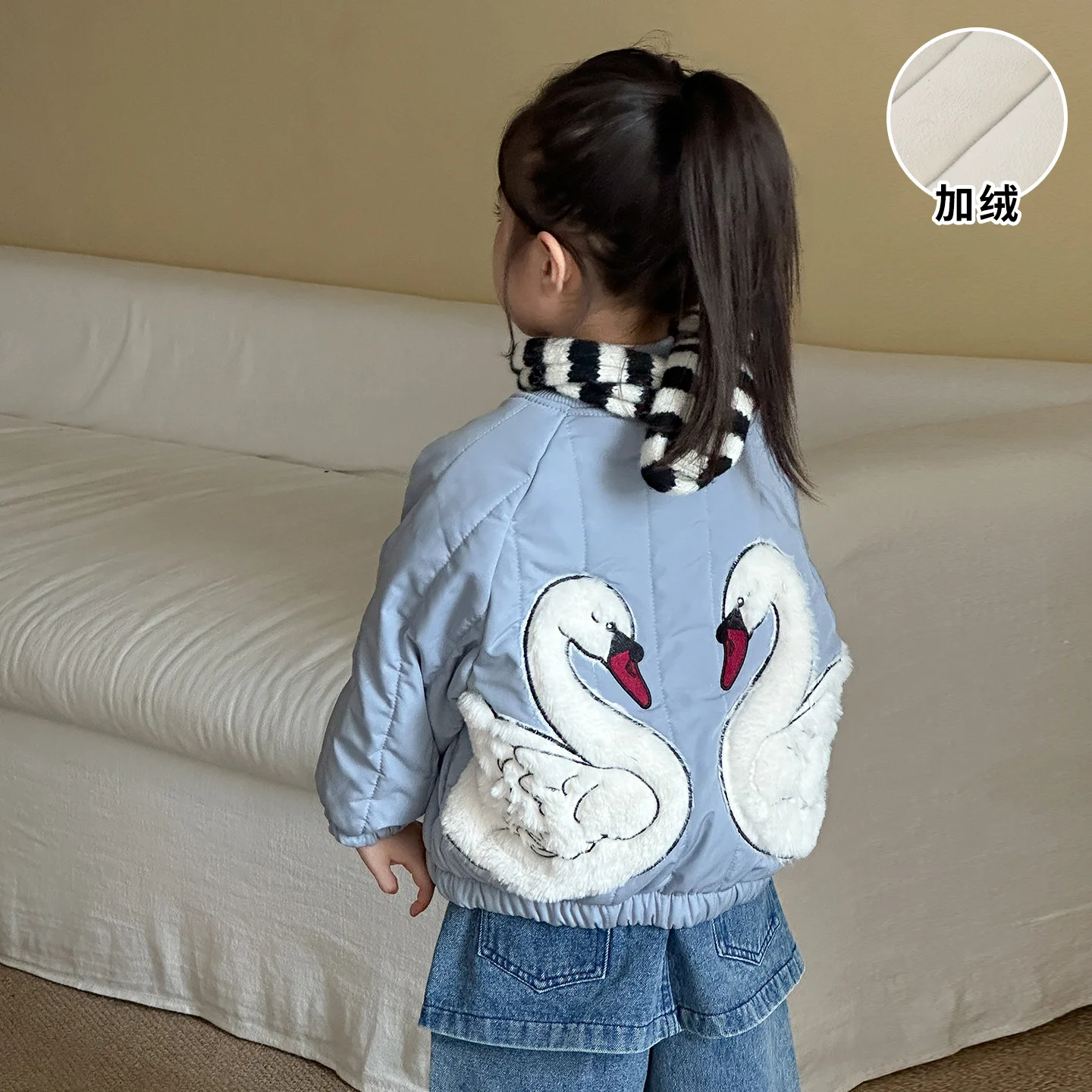 

2025 New Girls Clothes Kids Girls Clothes Plus Velvet Autumn Winter Thickened Boys Clothes Winter Baby Quilted Jackets
