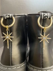 2 pezzi oro Bling strass scarpe Charms per stivali personalità scarpe ciondolo decorazioni gioielli in lega fai da te fibbia per scarpe accessori