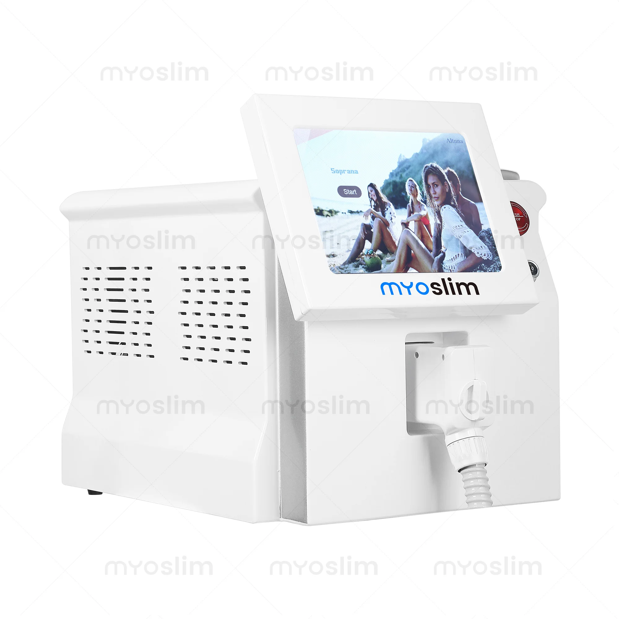 3000W 808nm Professional Diode Laser Hair Removal Machine, 3 Wavelengths (755/808/1064), Ice Platinum, Permanent Depilation for